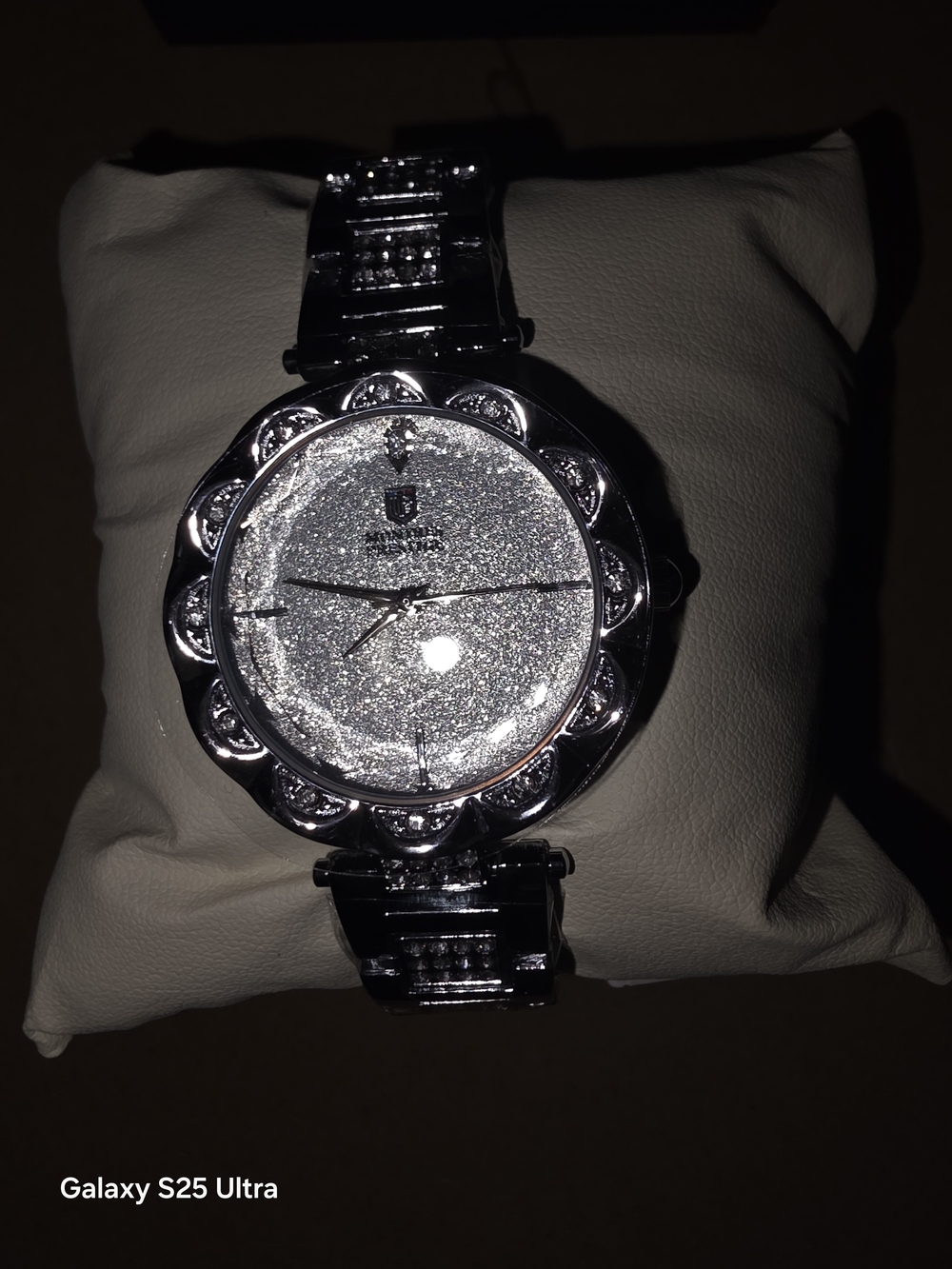 Montres Prestige Inactivw Silver Crystal Women's Bracelet Watch. NIB MFRP:$175